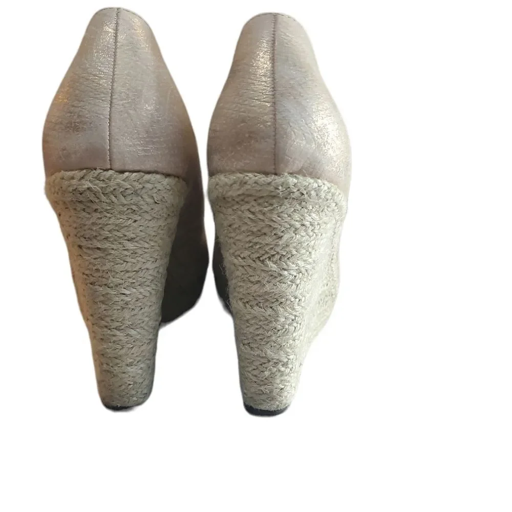MICHAEL ANTONIO espadrille wedge heels 10